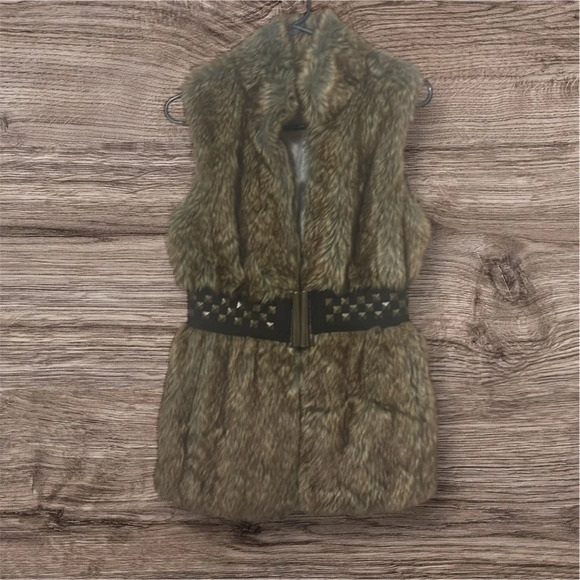 Gianni Bini vintage Faux Fur Vest size SMALL - Picture 3 of 12